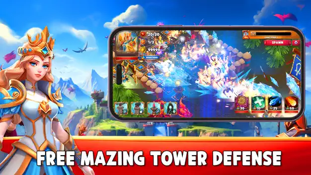 Gaiarus gameplay — tower placement